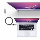 Cabo conversor USB-C macho para DisplayPort macho 1.8m Cabo conversor USB-C macho para DisplayPort macho 1.8m