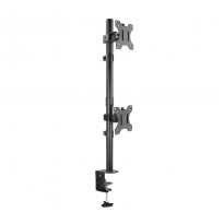 TooQ DB1233TNV-B Suporte de mesa giratório e inclinável para 2 monitores 13" -32" preto