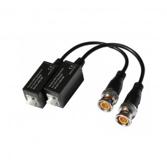 Balun passivo de vídeo sem alimentação para câmaras HDCVI, HDTVI e AHD