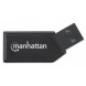 Manhattan 101677 Mini leitor de cartões USB 2.0, 24 em 1, SD MMC, micro SDHC