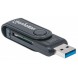 Manhattan 101981 Mini leitor de cartões USB 3.0, 24 em 1, SD, MMC e microSD