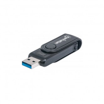 Manhattan 101981 Mini leitor de cartões USB 3.0, 24 em 1, SD, MMC e microSD