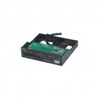 Manhattan 100915 Leitor de cartões USB 2.0 baía 3.5" 60 em 1 