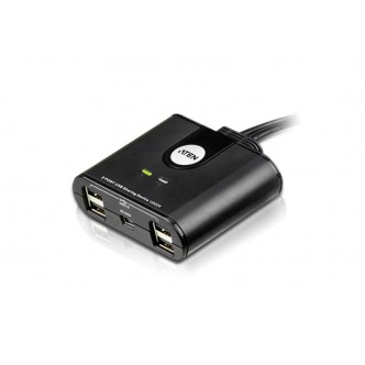 Aten US224 Switch de partilha USB de 4 portas USB a 2 postos