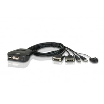 Aten CS22D KVM DVI 2 portas USB