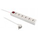 Régua de 6 tomadas Valueline com interruptor 1.50m branco