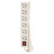 Régua de 6 tomadas Valueline com interruptor 1.50m branco