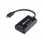 Adaptador MHL 5 pinos a HDMI + Micro USB