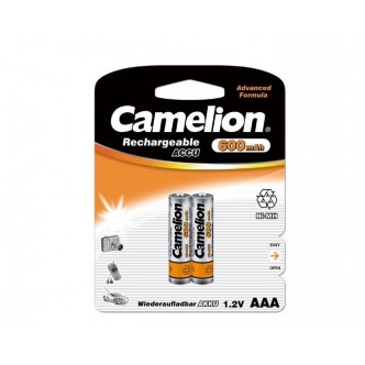 Pilha recarregável Ni-MH AAA 600mAh (2 un)