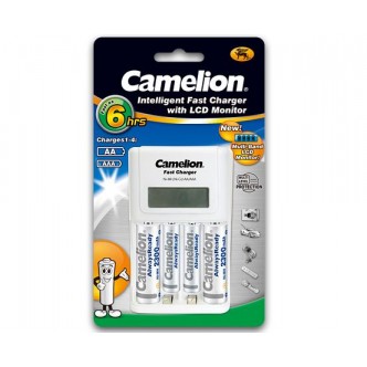Camelion BC-1012 Carregador rápido inteligente de pilhas Ni-MH, Ni-Cd AA/AAA