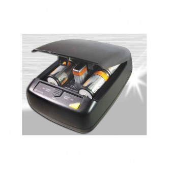 Camelion CM9388 Carregador universal rápido de pilhas Ni-MH, Ni-Cd AA/AAA/C/D/9V