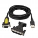 Nanocable 10.03.0002 Conversor USB 2.0 para porta série RS-232 DB9 / DB25 1.80 m