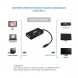 Nanocable 10.16.4301-BK Conversor USB-C a VGA/HDMI/DVI 15 cm