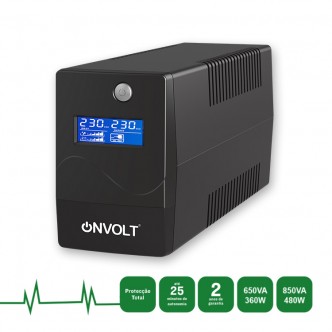 Onvolt UPS Linha Interactiva 850VA 480W LCD