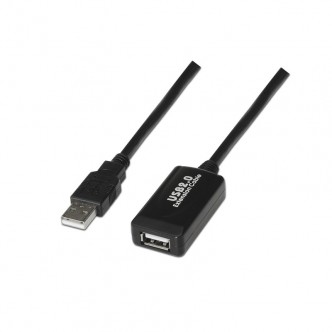 Nanocable Cabo extensão USB 2.0 amplificado tipo A-A