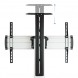 TooQ FS1870M-B Suporte de chão em alumínio com bandeja e rodas para TV/monitor de 37" a 70"