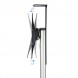 TooQ FS1870M-B Suporte de chão em alumínio com bandeja e rodas para TV/monitor de 37" a 70"