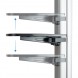 TooQ FS1870M-B Suporte de chão em alumínio com bandeja e rodas para TV/monitor de 37" a 70"