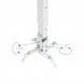 TooQ PJ2012T-W Suporte de teto inclinável e extensível para projector branco