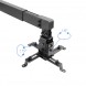 TooQ PJ4012WT-B Suporte de parede inclinável para projector preto
