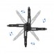 TooQ PJ4012WT-B Suporte de parede inclinável para projector preto