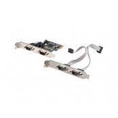 Lanberg Placa PCI-E 4 portas DB9 low profile